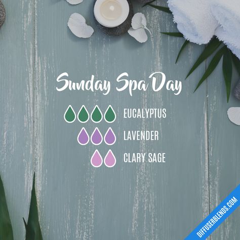 Sunday Spa Day, Spa Essential Oils, Doterra Diffuser Blends, Floral Essential Oils, Essential Oil Diffuser Blends Recipes, Essential Oils Gifts, Essential Oil Diffuser Recipes, Oil Diffuser Recipes, Yl Essential Oils