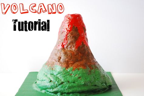 Volcano Tutorial- Salt dough! Diy Volcano Projects, Volcano Party, Classroom Experiments, Volcano Model, Volcano Projects, Making A Volcano, Dixie Cups, Classroom Science, Preschool Homeschool