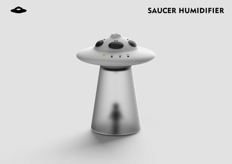 SAUCER HUMIDIFIER — 幽浮 on Behance Furniture Design Chair, Alien Concept Art, Light Music, Blender 3d, Clean Design, Art Toy, 3d Design, Kids Design, Design Inspo