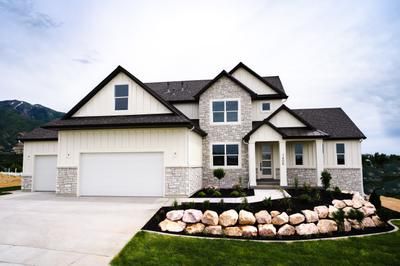 Black Exterior Doors, Utah House, Gray House Exterior, Utah Home, White Exterior Houses, Fresh Water Fish Tank, Grey House, Open Staircase, Grey Houses