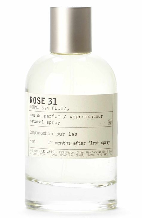 Main Image - Le Labo Rose 31 Eau de Parfum Perfume Versace, Blossom Perfume, Niche Perfume, Signature Fragrance, Perfume Samples, Luxury Fragrance, Perfume Brands, Orange Blossom, Apothecary