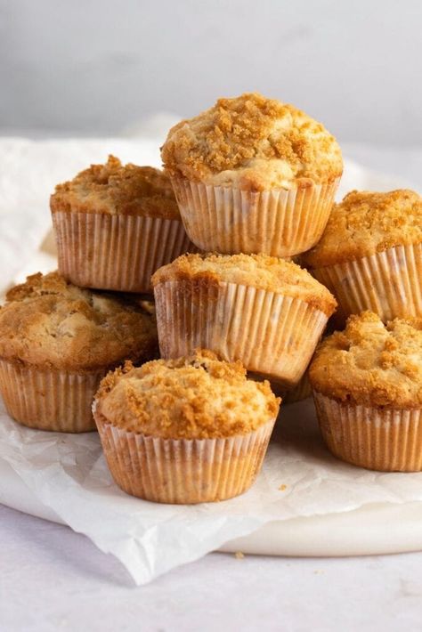 Apple Butter Streusel Muffins, Cinnamon Apple Streusel Muffins, Cinnamon Strudel Muffin, Pull Apart Sweet Bread, Apple Cinnamon Strudel Muffins, Jumbo Fluffy Walnut Apple Muffins, Apple Strudel Muffins, Strudel Muffins, Breakfast Quiche Muffins