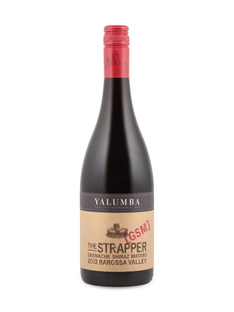 Yalumba The Strapper GSM Grenache Shiraz Mataro 2013 Barossa Valley, Australia  Natalie's Score: 91/100  www.nataliemaclean.com/wine-reviews/yalumba-the-strapper-gsm-grenache-shiraz-mataro-2013/225838 #wine Barossa Valley, Shiraz, South Australia, Wine Bottle, Australia, Wine, Drinks