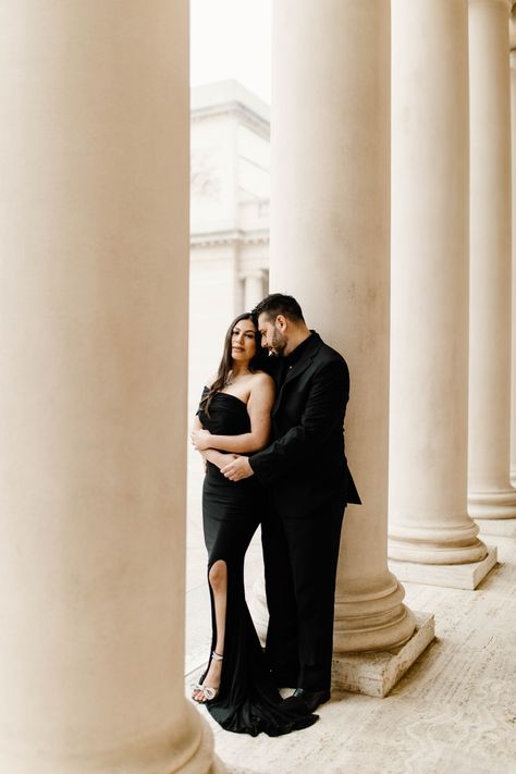 Rocio Rivera Photography, Ann Arbor Engagement Photos, Non Kissing Engagement Photos, Legion Of Honor Photoshoot, Legion Of Honor Engagement Photos, Engagement Photo Shoot Makeup, Elegant Proposal, Engagement Photo Shoot Poses, Engagement Shoots Poses