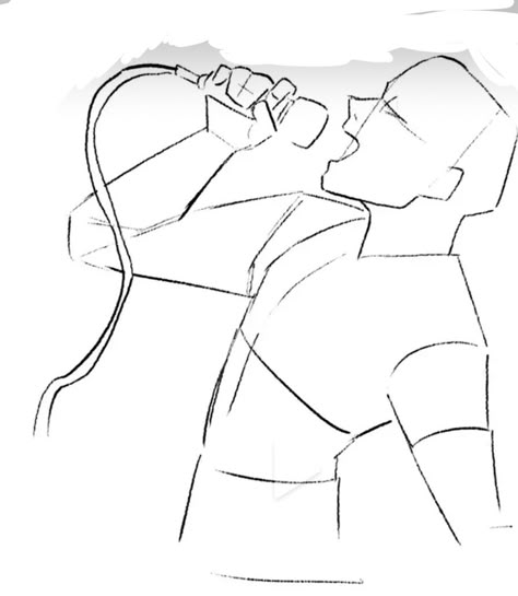 Men Reference Drawing Poses, Duo Poses Reference Drawing Funny, Holding Someone In Arms Reference, Pop Star Pose Reference Drawing, Protecting Someone Drawing, Musician Drawing Reference, Singer Art Reference, Singer Base Drawing, Singing Art Reference