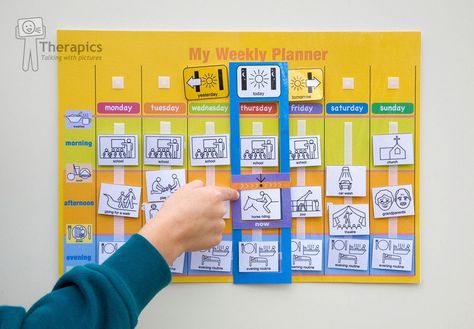 Field Day Games, Morning School, Tomorrow Is Monday, Week Planner, Visual Schedules, Weekly Routine, Visual Supports, Visual Schedule, Routine Chart