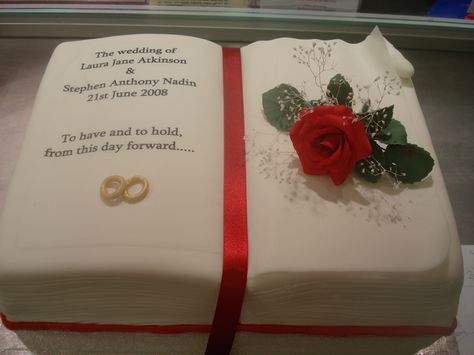 Book Wedding Cake Book Wedding Cake, Cake Book, Easy Cakes To Make, Book Themed Wedding, Court Wedding, Sisters Wedding, Easy Books, Themed Weddings, Wedding Court