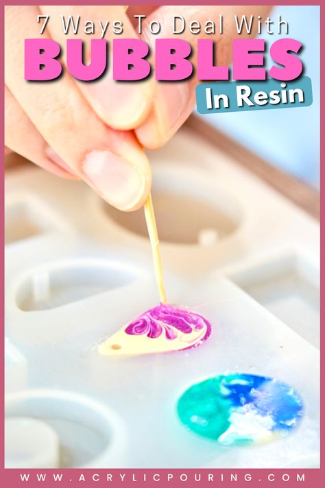 In this article, we’re going to show you seven ways to get bubbles out of your resin! Resin Tips, Epoxy Resin Diy, Resin Crafts Tutorial, Acrylic Pouring Techniques, Resin Art Painting, Resin Pour, Acrylic Painting Tips, Paint Pouring, Fluid Acrylic Painting