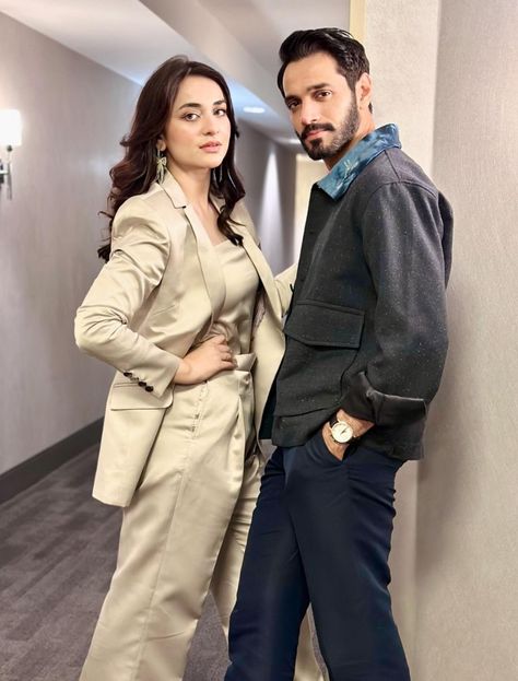 Wahaj Ali Yumna Zaidi, Wahaj Ali And Yumna Zaidi, Couple Dps, Tere Bin, Yumna Zaidi, Wahaj Ali, Life Motivation Inspiration, Pakistani Actors, Zayn Malik Pics