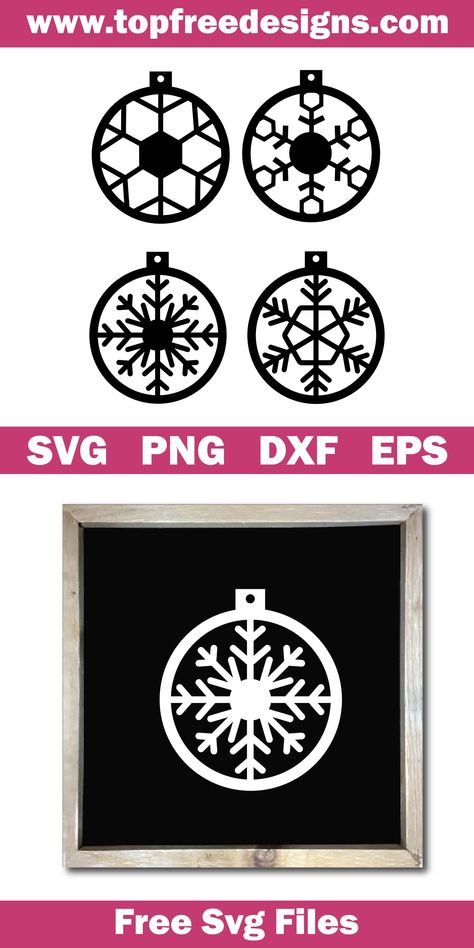 Use this for all your DIY craft project with Cricut & Silhouette Cameo, scrapbooking, card making, car decals, stickers, vinyl, decals, t-shirts etc #freesvgfiles #freesvgdesins #christmasornamentsvg Ornament Svg Free, Free Printable Clip Art, Cricut Ornaments, Christmas Ornaments Svg, Heat Transfer Vinyl Projects, Cameo Crafts, Ornament Svg, Online Digital, Sign Making