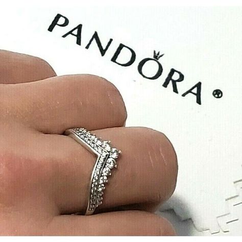 Authentic PANDORA Princess Wishbone Ring Silver 925 ALE Chevron SZ 8.5 US 58 EU Pandora Princess Wishbone Ring, Princess Wishbone Ring, Pandora Rings Princess, Pandora Princess, Wedding Rings Sets His And Hers, Ring Pandora, Wishbone Ring, Pandora Ring, Pandora Rings