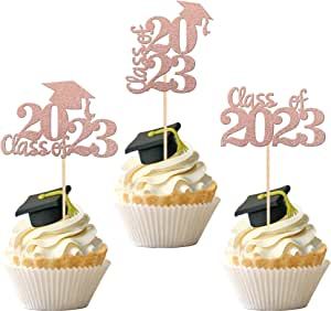 Amazon.com: 30 PCS 2023 Graduation Cap Cupcake Toppers Class of 2023 Cupcake Picks University Graduation Cake Decorations for 2023 Graduation Theme Party Supplies Rose Gold : Grocery & Gourmet Food Graduation Party Desserts, Graduation Party Cake, Sophia Lee, Graduation Party Foods, Graduation Cupcake Toppers, Graduation Cake Toppers, Graduation Party Planning, Cake Decorating Set, Graduation Cupcakes