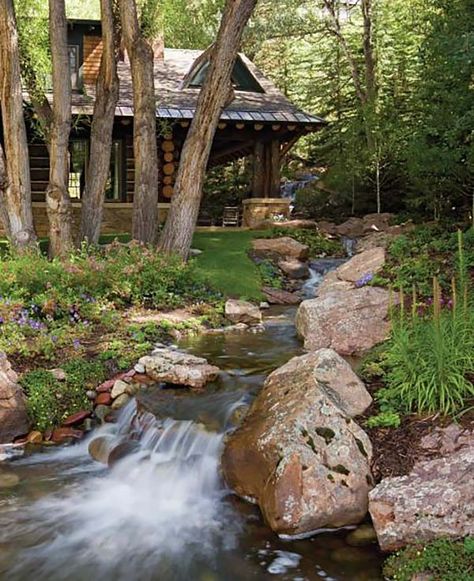 Stunning timber frame mountain retreat in Aspen, Colorado Colorado Mountain Homes, Timber Frame House, Patio Grande, Little Cabin In The Woods, Cottage Cabin, Cabin Living, Little Cabin, Log Cabin Homes, Mountain Homes