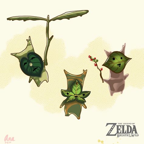 Korok Zelda Drawing, Korok With Backpack, Korok Seed Tattoo, Zelda Pottery, Flying Korok, Korok Leaf, Korok Art, Botw Aesthetic, Cute Korok