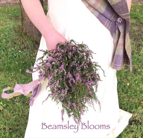 Infuse your wedding with a Scottish element by incorporating heather Heather Wedding Bouquet, Heather Wedding, Heather Flower, Scottish Heather, Lavender Grey, I Am So Grateful, Scottish Wedding, So Grateful, Grey Green