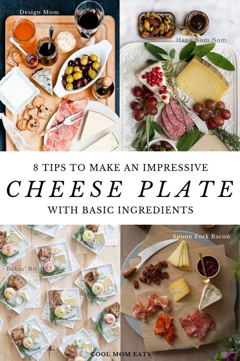 8 tips for how to make an impressive cheese plate with basic supermarket ingredients. Click to see our favorite party favorites at Cool Mom Eats #cheeseplate #partyfood #appetizer Cheese Plate Ideas, Summer Cheese Plate, Cheese Tray Ideas, Cheese Plates Appetizer, Make A Cheese Board, Beautiful Cheese Board, Cocktail Party Food, Snack Boxes, Food Bars