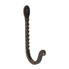 Twist Wall Hook Wrought Iron Hooks, Iron Accents, Wooden Coat Rack, Copper Accents, Chalk White, Black Set, Wall Mounted Coat Rack, Coat Hooks, Metal Hooks