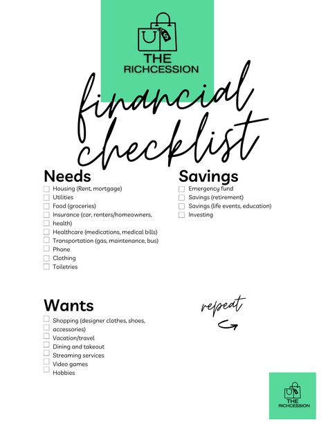 Personal Finance Checklist, Financial Health Checklist, Financial Binder, Bills Checklist, Financial Checklist, Financial Planning Printables, Saving Methods, Invest In Your Health, Money Saving Methods