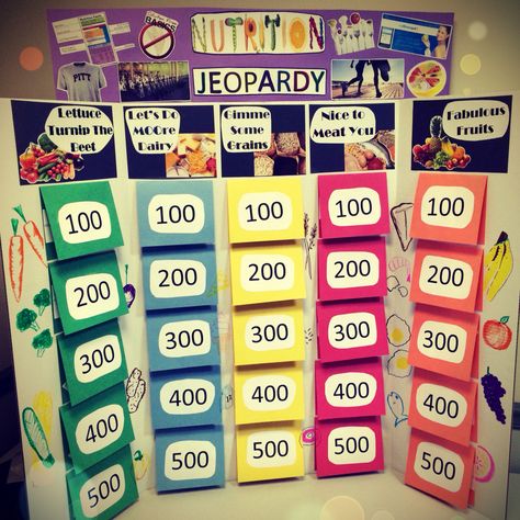 Jeopardy game I made for the Healthy U Fair this year! Games For Health Fair, Health Fair Ideas Activities, Nutrition Games For Kids, Health Jeopardy, Health Fair Activities, Job Fair Booth Ideas, Health Fair Booth Ideas, Nutrition Games, Health Fair Ideas