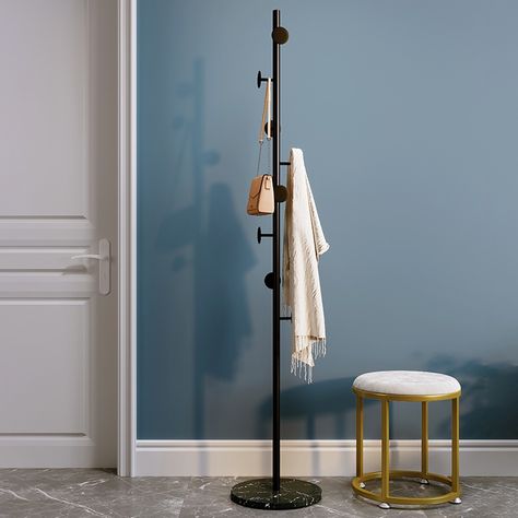 Coat Stand Hallway, Entryway Coat Hanger, Straight Line Designs, Modern Entryway, Design Line, Hanging Clothes, Decorative Hooks, Coat Stands, Entryway Furniture