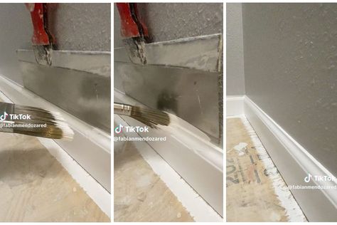 Paint Your Trim Like a Pro with This No-Mess Hack How To Paint Trim, Workbench Diy, Painting Baseboards, Epoxy Countertops, Paint Trim, Folding Workbench, Chair Diy, Stairs Storage, Mobile Workbench