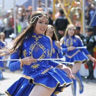 Blue Majorette Uniforms, Majorette Dance Uniforms, Majorette Uniforms, Drum Majorette, Color Guard Uniforms, Dance Uniforms, Uniform Design, Color Guard, Present Day