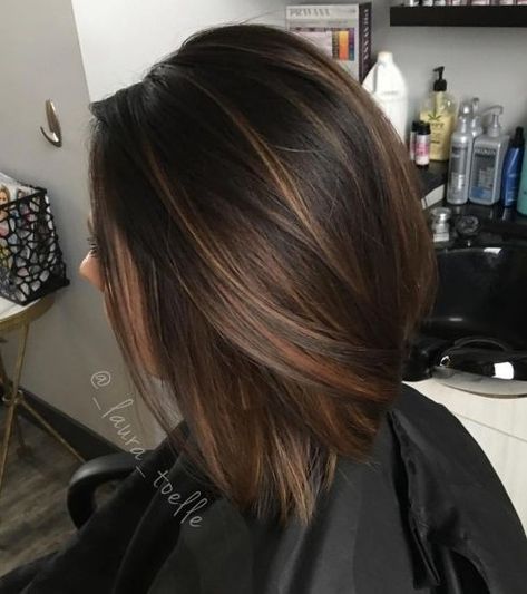 Silky and Smooth Dark Brown Hair Brown Hair With Lowlights, Highlights For Dark Brown Hair, Brown Hair Shades, Hair With Highlights, Brown Ombre Hair, Chocolate Brown Hair, Hair Color Light Brown, Caramel Highlights, Brown Balayage