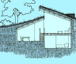 Underground House, Earth Sheltered Homes, Underground Shelter, Earth Sheltered, Underground Homes, Greenhouse Plans, Casa Vintage, Hobbit House, Earth Homes