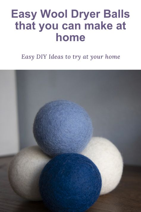 Why buy dryer balls when you can make your own that are chemical-free, good for the environment, and gentle on your clothes? With these DIY wool dryer balls, you can save money on your electricity bills and be eco-friendly. Making Wool Dryer Balls, How To Make Wool Balls, How To Make Dryer Balls, Dryer Balls Diy, Homemade Dryer Balls, Felt Balls Diy, Diy Wool Dryer Balls, Diy Dryer Balls, Diy Wool Felt