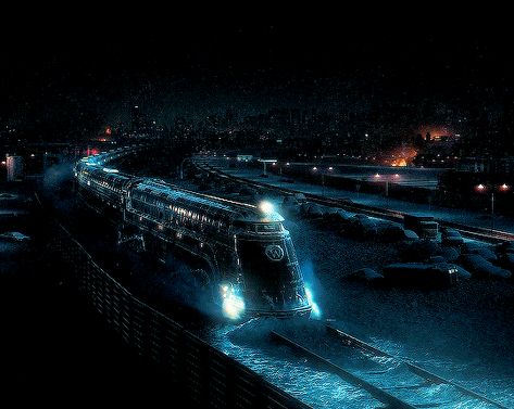 Snow Piercer Train, Snowpiercer Aesthetic, Snowpiercer Train, Snow Piercer, Future Transportation, Pixel Art Background, Luxury Train, Train Art, Electric Train