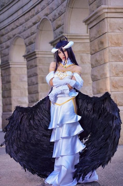 Albedo Cosplay Overlord, Albedo Overlord Cosplay, Female Cosplay Anime, Female Anime Cosplay Ideas, Overlord Cosplay, Reconguista In G, Female Cosplay Ideas, Albedo Cosplay, Gundam Reconguista In G