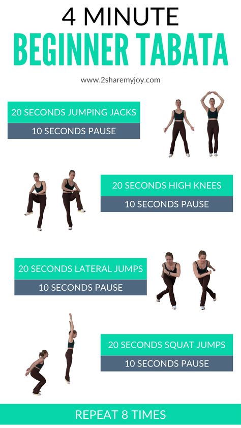 Ready to challenge yourself? Try these beginner Tabata workouts today! Click through to see all videos. Tabata For Beginners, Back Exercises For Men, Tabata Workouts For Beginners, Dumbbell Back Exercises, Workouts For Beginners At Home, Tabata Cardio, Dumbbell Back Workout, Back Workout At Home, Squat Jump