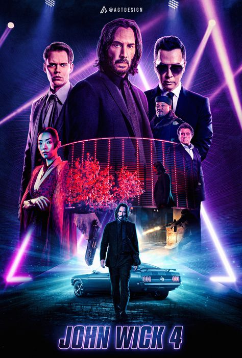 John Wick 4 - What I liked about this was that just about everyone had motivation for what they were doing. The film never seemed to drag. Loved the over head fight scene in the building. John Wick Chapter 4, John Wick 4, John Wick Movie, Keanu Reeves John Wick, Movie Nerd, Movie Posters Design, Movie Buff, Keanu Reeves, Action Movies