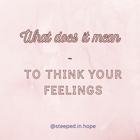 I’m by no means a cognitive behavioral therapist AND it’s undeniable that our thoughts, feelings, and behaviors inform one another. With that in mind, what does it mean to think our feelings? Thinking your feelings is another way of describing intellectualizing your feelings. Thinking your feelings involves creating a bit of emotional distance from your emotions and sorting them out. It gives your space to identify and label them. Intellectualizing Emotions, Thinking Vs Feeling, Feeling Your Feelings, Behavioral Therapist, Freeze Response, Processing Emotions, Emotional Distance, Feel Your Feelings, Feeling Numb