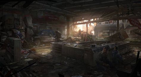 https://flic.kr/p/cdmrbE | The Last of Us - Concept Art | Concept art de TLOU. Post Apocalyptic Art, Apocalypse Art, Set Dressing, Concept Art World, Post Apocalypse, Matte Painting, First Art, Last Of Us, Environment Design