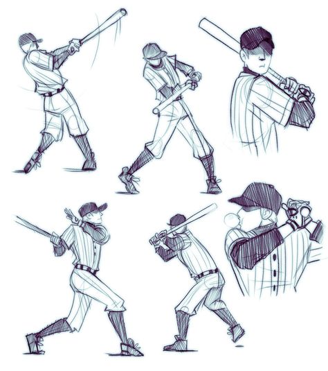 Batter - OFF Batting Pose Reference, Batting Reference, Batter Poses, Swinging A Bat Reference, Swinging Baseball Bat Pose Reference, Baseball Batter Pose, Baseball Batter Pose Reference, Baseball Drawing Reference, Swinging A Bat Pose Reference