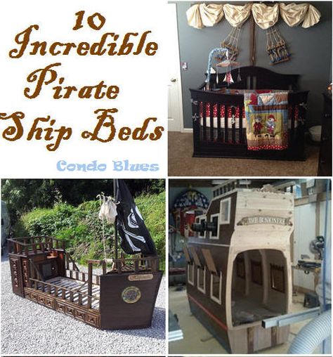 Boat Beds For Kids, Bedrooms For Kids, Pirate Ship Bed, Pirate Bedding, Reading Nook Closet, Pirate Bedroom, Boat Bed, Leopard Print Pillows, Pirate Baby