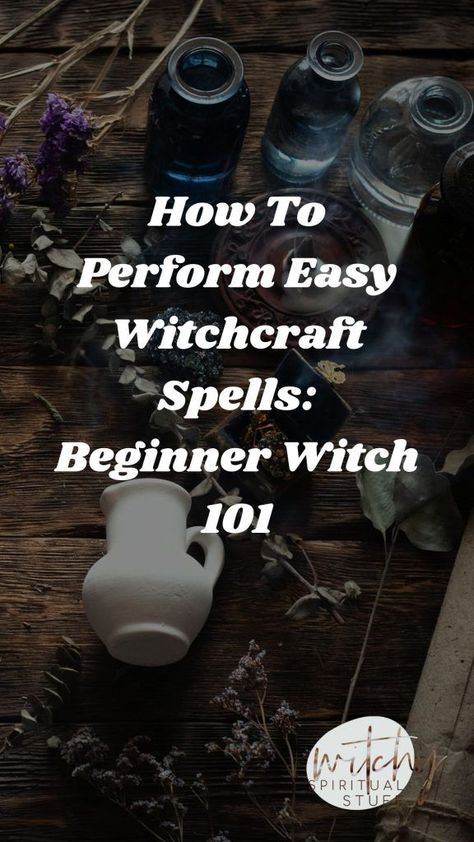 Witchcraft spells are a lot of fun, and we love to perform them. There is no limit to what magic work you can do with witchcraft, and there are always new things to try! These days, witchcraft is becoming more mainstream than ever before. #witchcraft #pagan #wicca #witch Happiness Spells Witchcraft, Herbal Spells Witchcraft, Wiccan Spells For Beginners, White Magic Spells For Beginners, Spells For Dreams, Wiccan For Beginners, Witch Craft Spells For Beginners, Happiness Spell For Someone Else, Wicca Spells Beginners