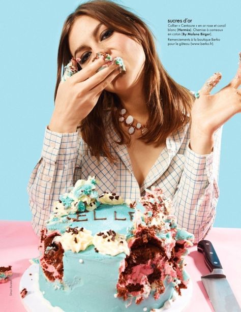 Amber Anderson by Simon Burstall for Elle France Candy Photoshoot, Cake Photoshoot, Food Photoshoot, Party Photoshoot, Cake Photography, Shooting Photo, Birthday Photoshoot, Let Them Eat Cake, Birthday Photos