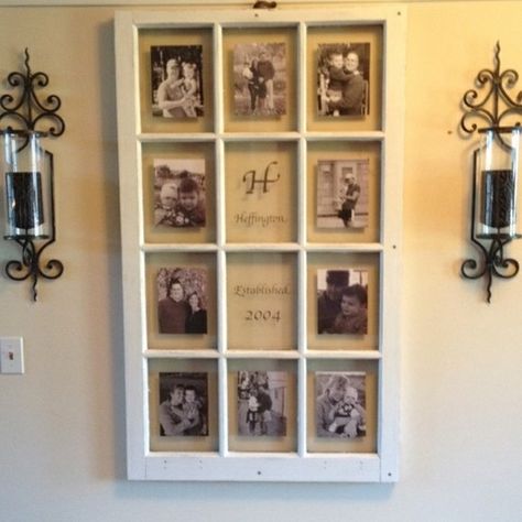 pinterest crafts with old windows | Craft Ideas / Lots of ideas for old windows. Window Frame Picture, Old Window Frames, Window Crafts, Window Projects, Diy Casa, Old Windows, Picture Windows, Window Pane, Window Frames