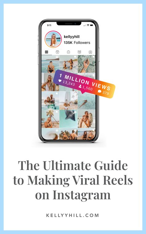 Your step-by-step guide to a Viral Growth Strategy for Instagram with Viral Reels. I’ll explain why reels are so important on Instagram, what is holding you back, what mistakes you might be making, how to film high quality video, what formats work best, and how to make your reels go viral. This is the Ultimate Guide to creating viral-worthy Reels on Instagram so you can grow your following, brand, and business and work from anywhere. How To Make Reels On Instagram, Digital Marketing Strategy Ideas, Kelly Hill, Reel Dance, Song Hindi, Work From Anywhere, Viral Reels, Growth Strategy, Instagram Reels