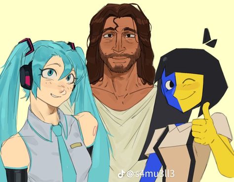 The Best Trio, Live Reaction, Famous Historical Figures, Miku Hatsune Vocaloid, Desenhos Gravity Falls, Vocaloid Funny, Bible Humor, From Tiktok, Fandom Crossover