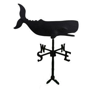 Black Whale Weathervane - 32 in. - Weathervanes at Hayneedle Whale Weathervane, Whale Ornament, Weather Vanes, Outdoor Living Decor, Two Car Garage, Perfect Weather, Metal Products, Hand Cast, Garden And Yard