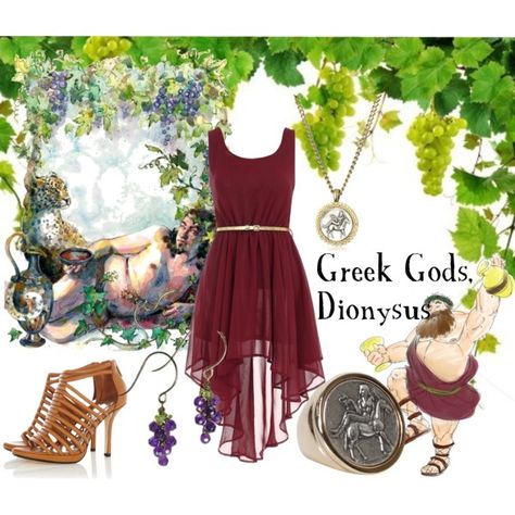 Greek Mythology: Dionysus Bacchus Costume, Dionysus Costume, Gods Outfits, Wine Dress Outfit, Cheerleader Ideas, Wacky Outfits, God Outfits, Goddess Costumes, Roman Wedding