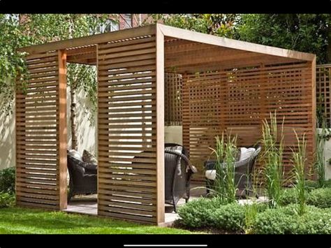 Wood Pergola Kits, Attached Pergola, Pergola Curtains, Cheap Pergola, Pergola Ideas, Building A Pergola, Pergola Garden, Modern Pergola, Wood Pergola