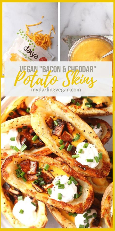 Vegan Potato Skins, Grilled Vegan, Vegan Superbowl Food, Tofu Bacon, Vegan Super Bowl, Summer Grill, Vegetable Side Dishes Healthy, Best Vegan Cheese, Vegan Appetizers Recipes