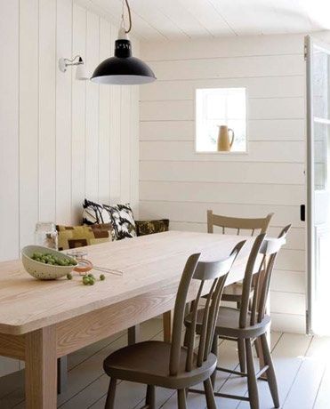 Vertical And Horizontal Shiplap Together, Horizontal Shiplap Kitchen, Vertical Or Horizontal Shiplap, Horizontal Paneling Walls, Vertical And Horizontal Shiplap, Scotland Interior, British Kitchen Design, Horizontal Shiplap, Plain English Kitchen