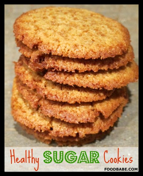 Don't Poison Santa! Make This Healthy Sugar Cookie Recipe Instead Healthy Sugar Cookie Recipe, Clean Cookies, Cookie Healthy, Paleo Cookie, Healthy Sugar Cookies, Egg Substitute, Vegan Egg, Clean Eating Desserts, Palm Sugar