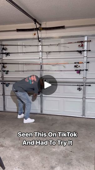 40K views · 591K reactions | This Is The Cheapest Greatest Way To Store Your Fishing Pole #growitwemowit #foryou | Grow It We Mow It LLC How To Store Fishing Poles In Garage, Fishing Organization Ideas, Garage Fishing, Fishing Pole Storage, Fishing Organization, Resin Sheds, Fishing Pole Holder, Garage Organization Tips, Fishing Poles