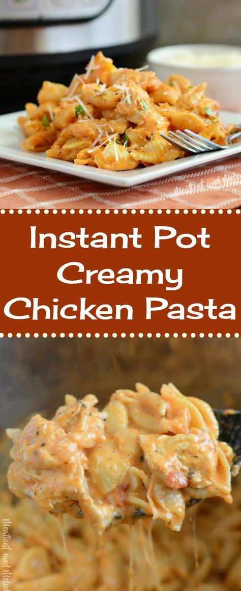 Chicken And Pasta, Tomato Cream Sauce, Creamy Chicken Pasta, Pasta Shells, Instant Pot Recipes Chicken, Instant Pot Dinner Recipes, Easy Instant Pot Recipes, Stuffed Pasta Shells, Instapot Recipes